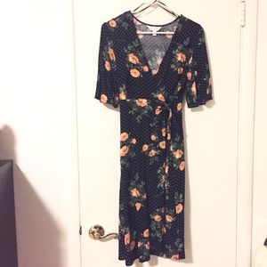 LC Lauren Conrad Maternity - floral wrap dress